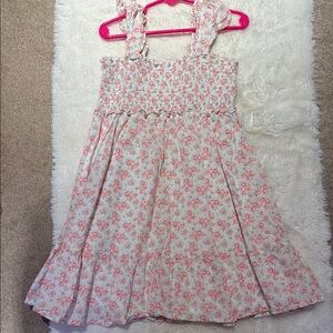 Floral Pink Kids Dress
